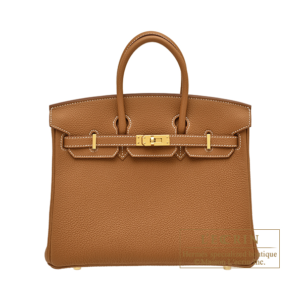 Hermes Birkin bag 25 Gold Togo leather Gold hardware