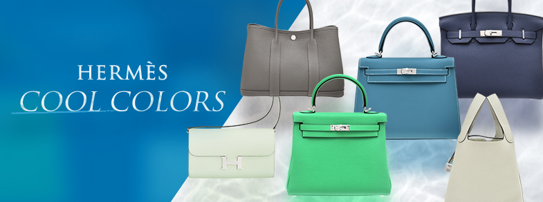 Early summer style with crisp, cool colors. Hermès“Cool Colors”