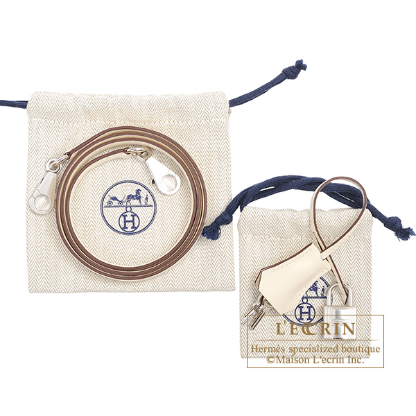 Hermes Kelly In Out bag 25 Retourne Nata Swift leather Silver hardware