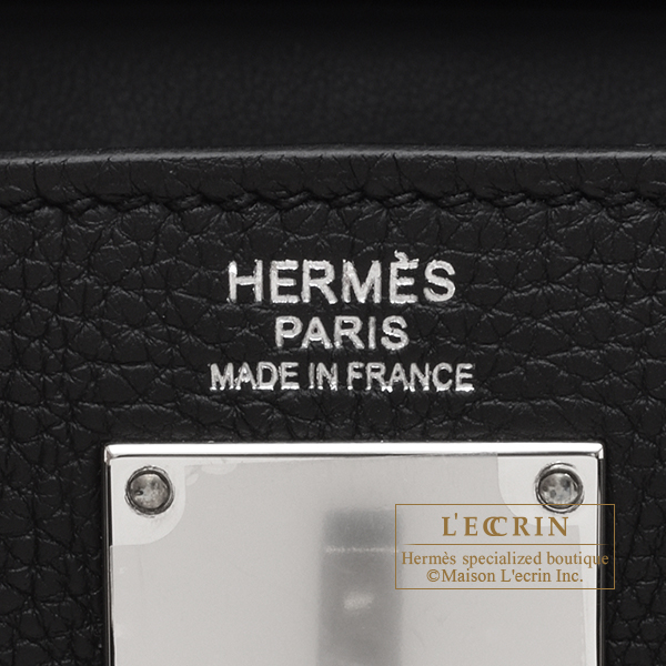 Hermes Hac a Dos PM Black Togo leather Silver hardware