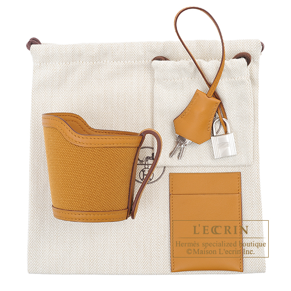 Hermes Birkin Cargo bag 35 Desert/Sesame Canvas/Swift leather Silver hardware