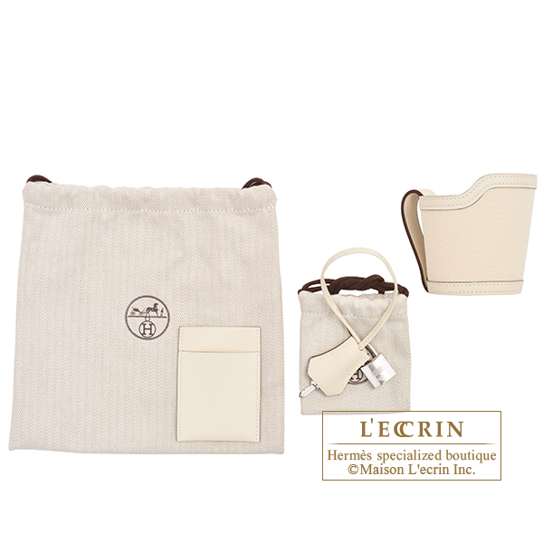 Hermes Birkin Cargo bag 35 Nata Canvas/Swift leather Silver hardware