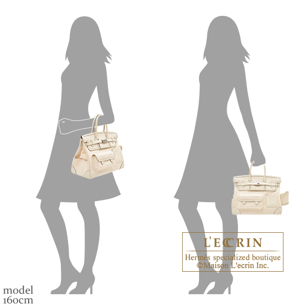 Hermes Birkin Cargo bag 35 Nata Canvas/Swift leather Silver hardware