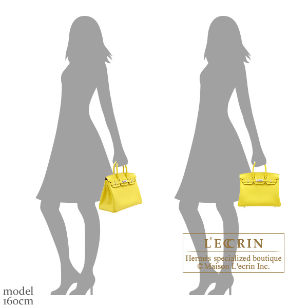 Hermes Birkin Verso bag 25 Lime/ Blue bleuet Novillo leather Silver hardware