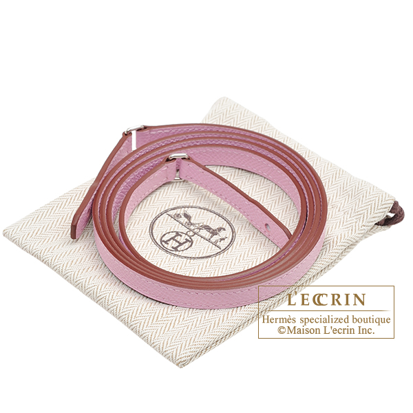 Hermes Kelly Long To Go Mauve sylvestre Epsom leather Silver hardware