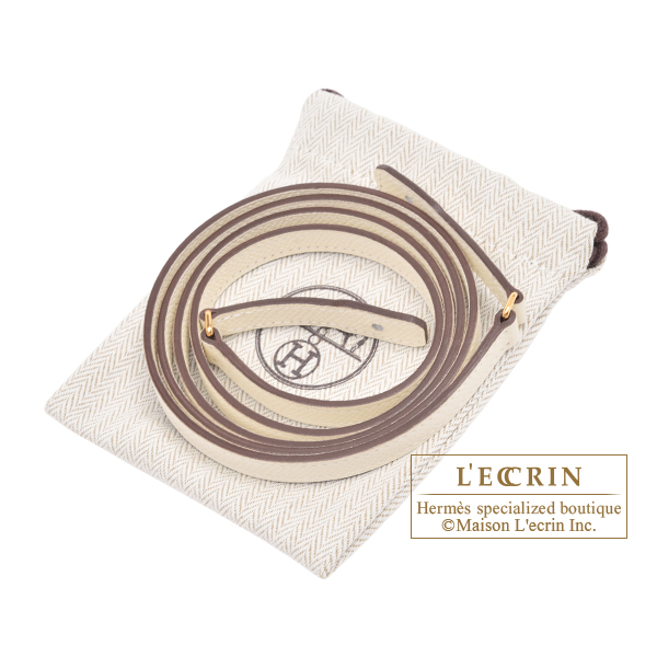 Hermes Kelly Long To Go Verso Nata/Sesame Epsom leather Gold hardware