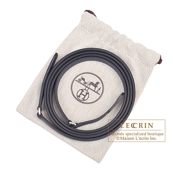 Hermes Kelly Long To Go Blue saphir Epsom leather Silver hardware