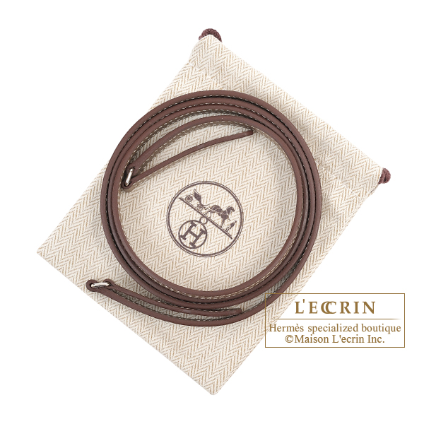 Hermes Kelly Long To Go Etoupe grey Epsom leather Silver hardware