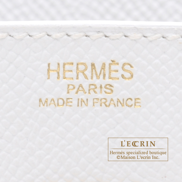 Hermes Birkin bag 25 White Epsom leather Gold hardware