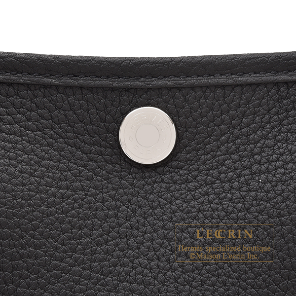 Hermes Garden Party bag TPM Etoupe grey Negonda leather Silver hardware