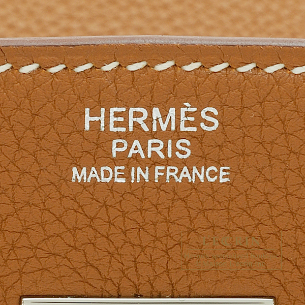 Hermes 30cm Gold Swift Leather Birkin Bag with Gold Hardware. , Lot  #56077