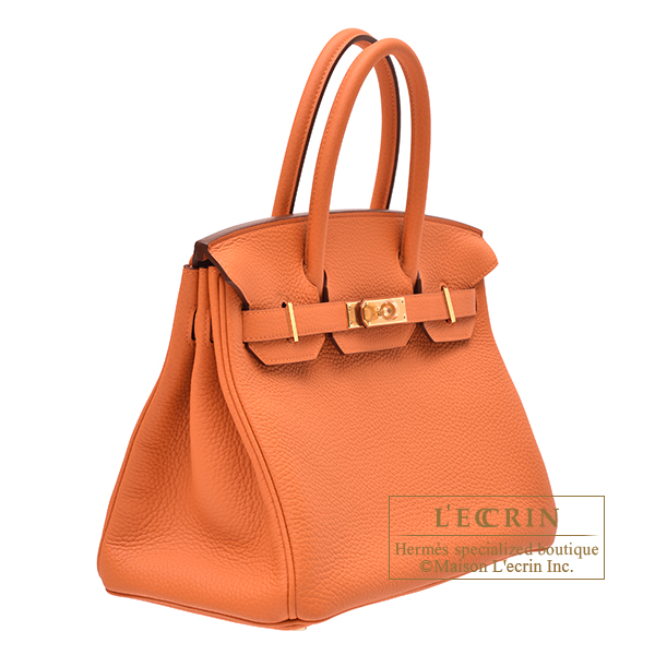 Hermes | Birkin 35 | Orange Poppy Togo Leather | Palladium Hardware