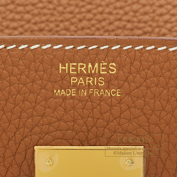 Hermes Birkin Handbag Chocolate Togo with Gold Hardwa… - Gem