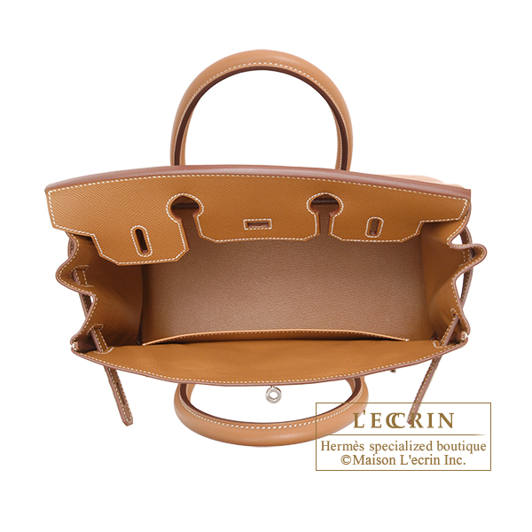 Hermes Birkin bag 30 Gold Epsom leather Silver hardware
