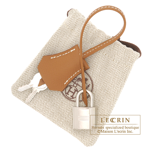 Hermes Birkin bag 30 Gold Epsom leather Silver hardware