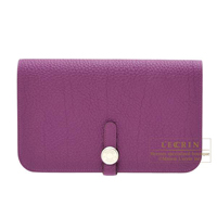 Hermes　Dogon GM　Anemone　Togo leather　Silver hardware