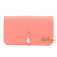 Hermes　Dogon GM　Rose candy　Togo leather　Silver hardware