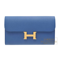 Hermes　Constance long　Blue agate　Epsom leather　Gold hardware