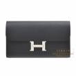 Hermes　Constance long　Black　Epsom leather　Silver hardware