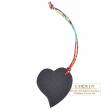 Hermes　Petit H PM　Heart Charm　Black/Red　Calf/Silk