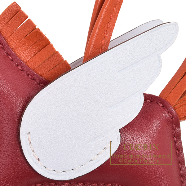 A SET OF FIVE MULTICOLOUR SWIFT LEATHER RODEO PM & MM CHARMS, HERMÈS, 2020