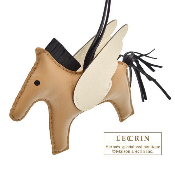 Hermes Rodeo charm Pegasus PM Craie/Chai/Lime Agneau/Swift leather