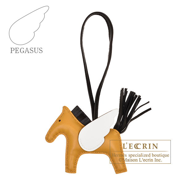Hermes　Rodeo charm Pegasus PM　Sesame/Black/White　Agneau/Swift leather