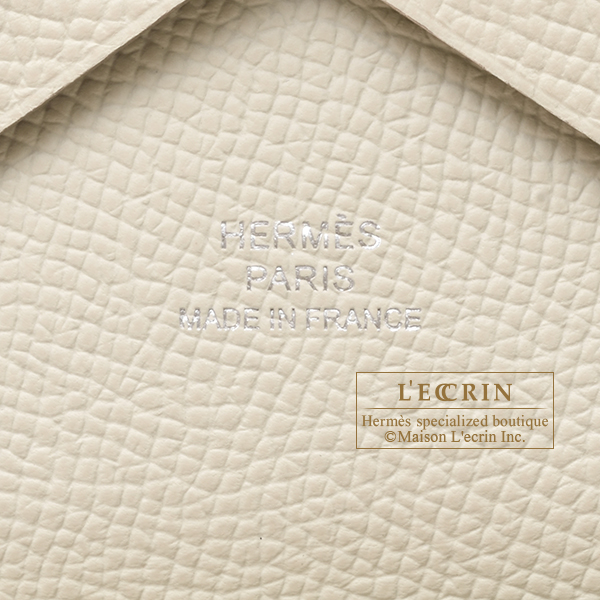 HERMES Calvi Calvi Duo, White (Nata), Epsom Leather in 2023
