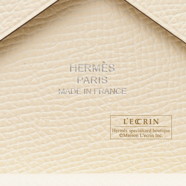 HERMES Calvi Calvi Duo, White (Nata), Epsom Leather in 2023