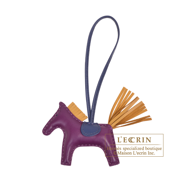 Hermes　Rodeo charm PM　Violet/Sesame　Agneau