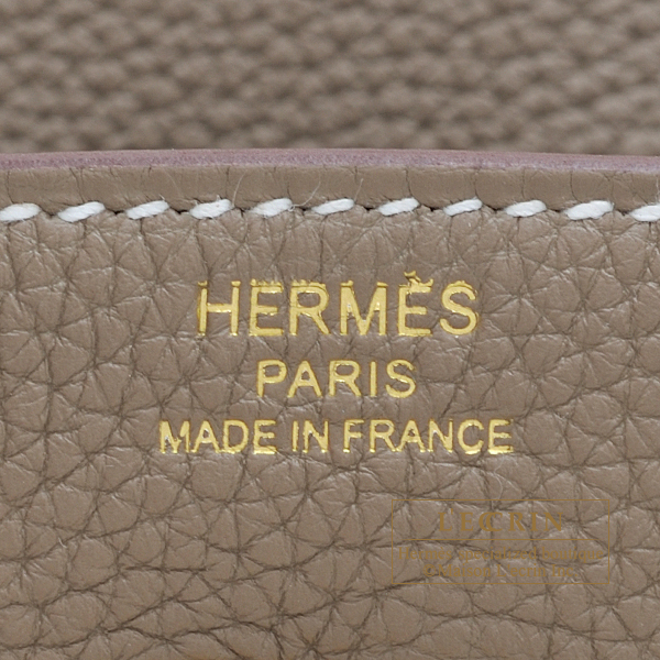 Hermes Birkin 25 Bag ck18 Etoupe Togo GHW