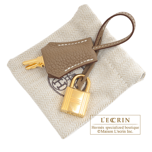 Hermes Birkin 25 Etoupe Togo Gold Hardware - Vendome Monte Carlo