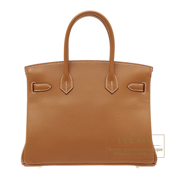 Hermes Birkin bag 30 Gold Clemence leather Gold hardware
