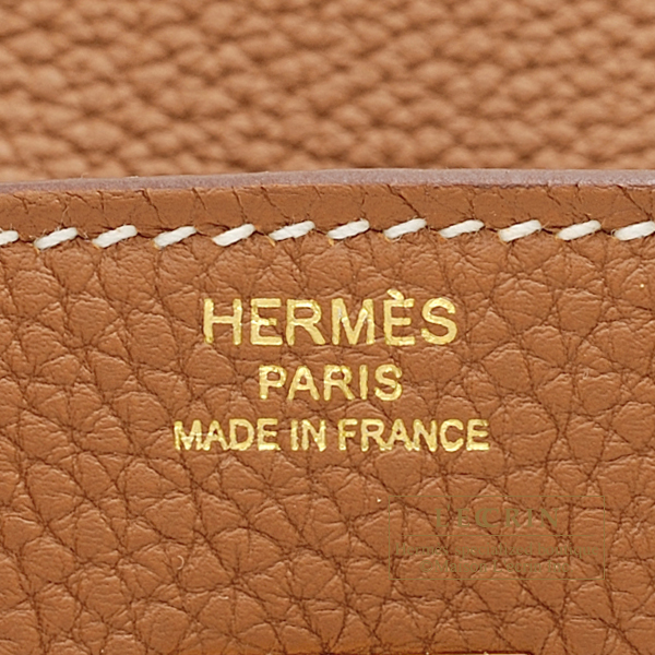 Hermes Birkin 25 gold, GHW, Togo skin, Luxury, Bags & Wallets on Carousell