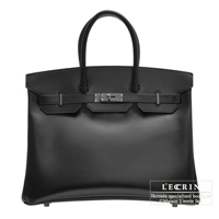 Hermes　So-black　Birkin bag 35　Black　Box calf leather　Black hardware