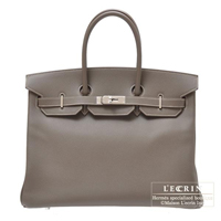 Hermes　Candy　Birkin bag 35　Etain　Epsom leather　Silver hardware