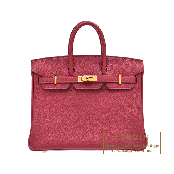 Hermes　Birkin bag 25　Ruby　Togo leather　Gold hardware