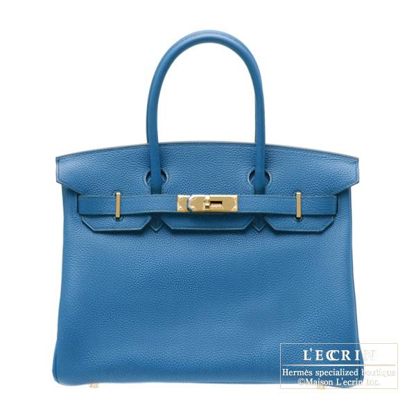 Hermes Birkin 30 Candy Blue Celeste / Mykonos Epsom PHW #O SKL1234