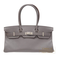 Hermes　JPG Shoulder　Birkin bag　Etain　Togo leather　Silver hardware
