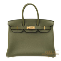 Hermes　Birkin bag 35　Canopee　Togo leather　Gold hardware