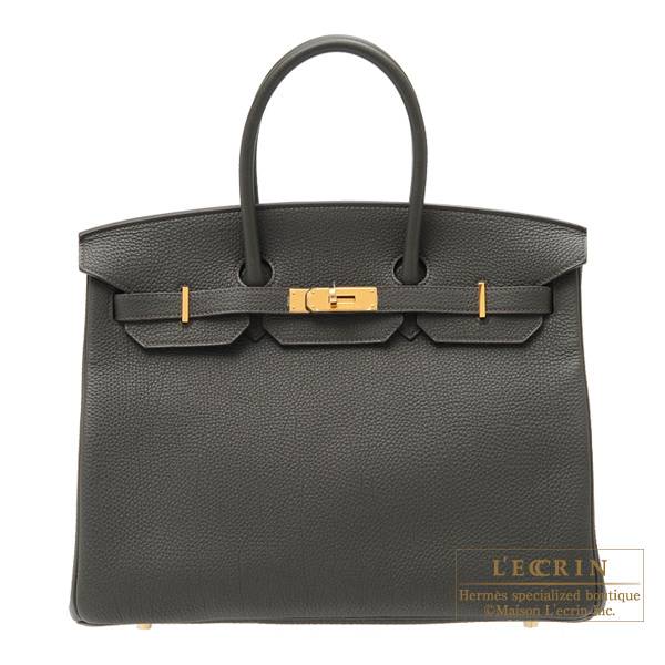 Hermes Birkin Sellier Bag Vert De Gris Epsom with Gold Hardware 30