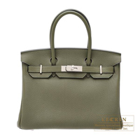 Hermes　Birkin bag 30　Canopee　Togo leather　Silver hardware
