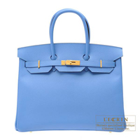 Hermes　Birkin bag 35　Blue paradise　Epsom leather　Gold hardware