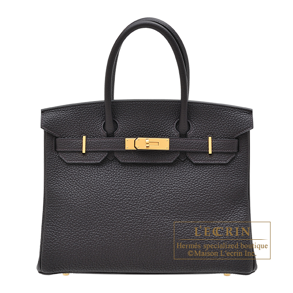 Hermes　Birkin bag 30　Prunoir　Clemence leather　Gold hardware