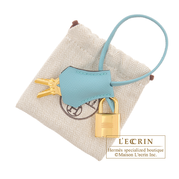 Hermes 30cm Blue Atoll Epsom Leather Birkin Bag with Gold Hardware., Lot  #58002