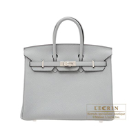 Hermes　Birkin bag 25　Blue glacier　Togo leather　Silver hardware
