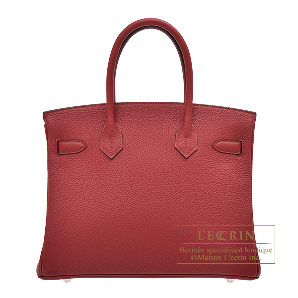 Hermes Birkin bag 35 Rouge H Togo leather Silver hardware