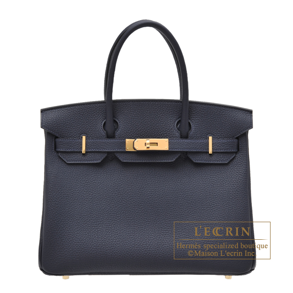 Hermes Birkin 30 Black Bleu Nuit and Raisin, Luxury, Bags & Wallets on  Carousell
