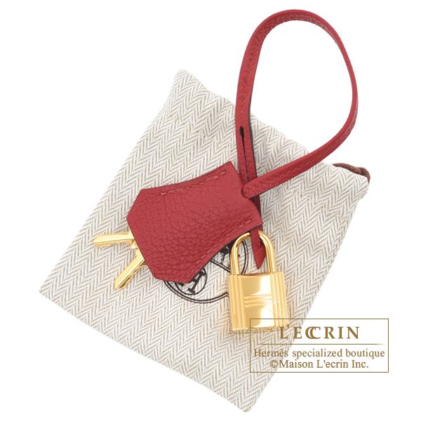 Hermes Birkin bag 30 Rouge grenat Togo leather Silver hardware
