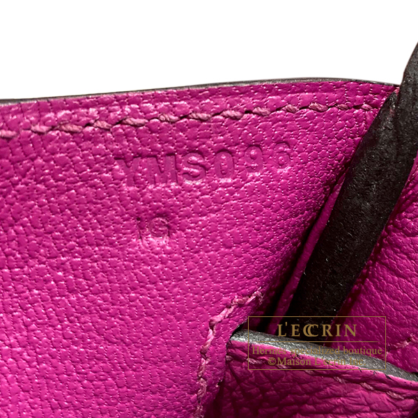 Hermès Hermès Birkin 30 Togo Leather Handbag-Rose Purple Silver